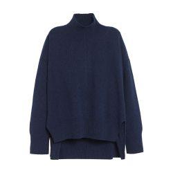 Iconic oversized roll neck cashmere jumper by BARRIE