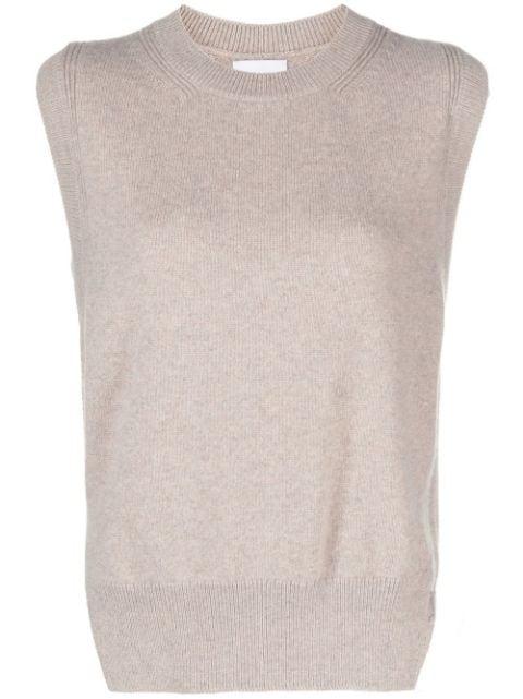 Iconic sleeveless cashmere jumper by BARRIE