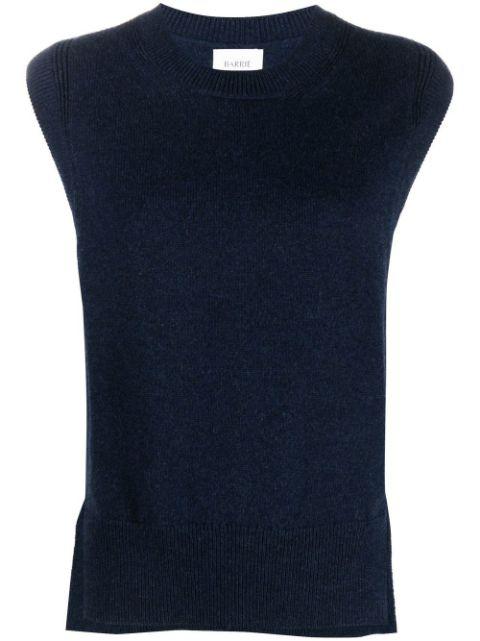 Iconic sleeveless cashmere jumper by BARRIE