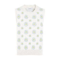 Poppy cashmere and cotton top by BARRIE