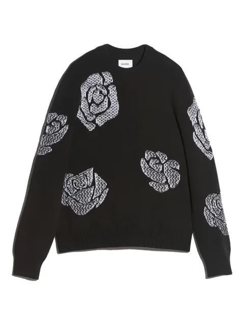 Roses round-neck sweater by BARRIE