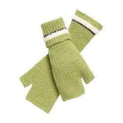 Shearling-effect cashmere fingerless gloves by BARRIE