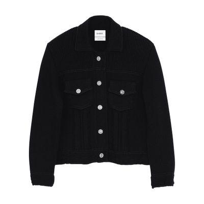 Short-sleeved cashmere top with sunburst motif by BARRIE