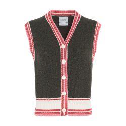 Sleeveless cashmere cardigan by BARRIE