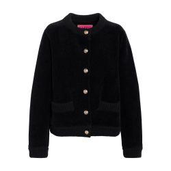 + Sofia Coppola - Cashmere and cotton velvet-effect cardigan by BARRIE