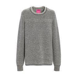 + Sofia Coppola - Cashmere jumper with thin stripes by BARRIE