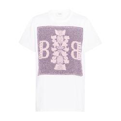 T-Shirt logo B en cachemire by BARRIE