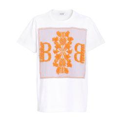 T-Shirt logo B en cachemire by BARRIE