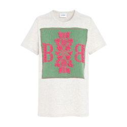 T-Shirt logo B en cachemire by BARRIE