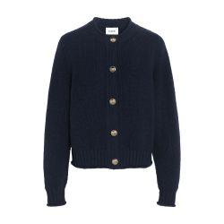 Thick cashmere cardigan with gold buttons by BARRIE