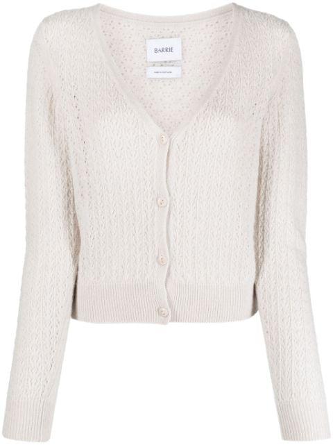 V-neck cashmere cardigan by BARRIE