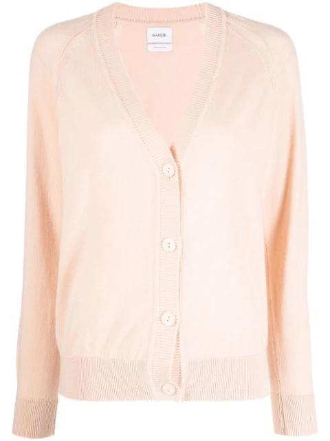 V-neck cashmere cardigan by BARRIE
