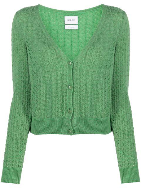V-neck cashmere cardigan by BARRIE