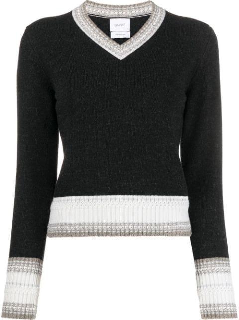 V-neck cashmere sweater by BARRIE