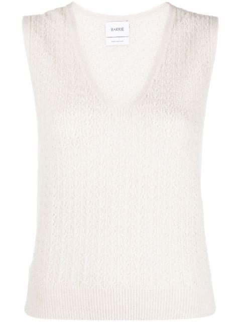 V-neck cashmere top by BARRIE