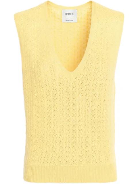 V-neck cashmere top by BARRIE
