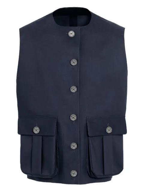 button-fastening pocket rain jacket by BARRIE