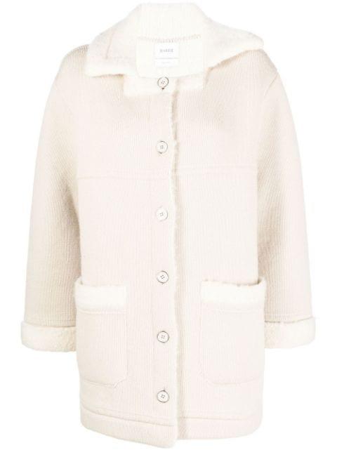 cashmere-alpaca buttoned coat by BARRIE