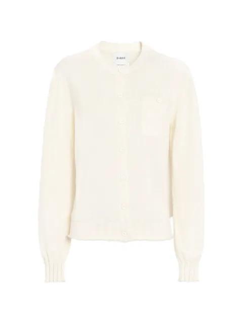 cashmere and cotton with ribbed detailing cardigan by BARRIE