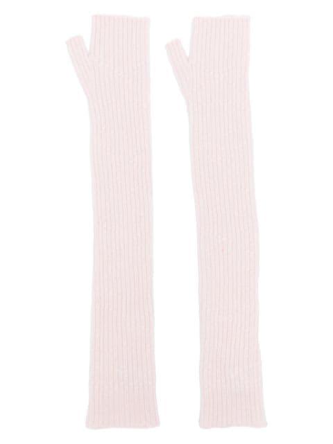 cashmere fingerless gloves by BARRIE