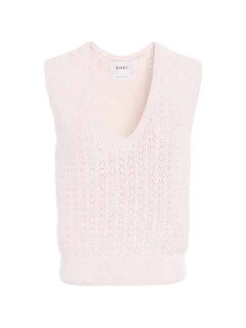 cashmere lace vest by BARRIE
