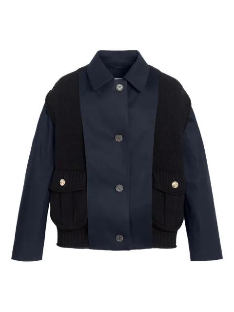 cashmere-paneled cotton raincoat by BARRIE