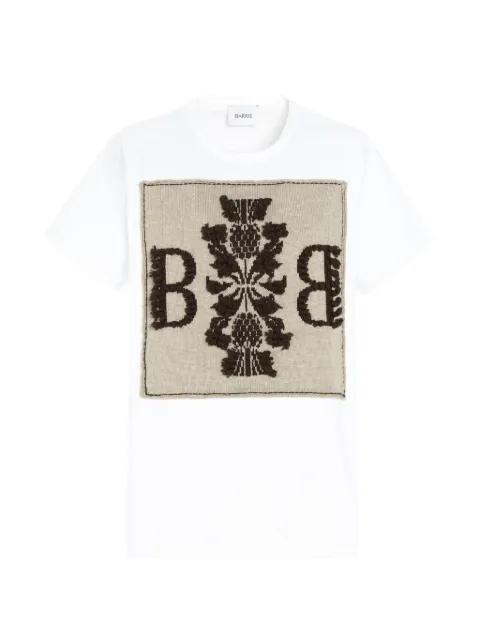 cashmere-patch T-shirt by BARRIE