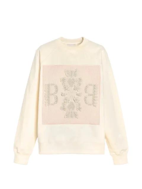 cashmere-patch logo sweatshirt by BARRIE