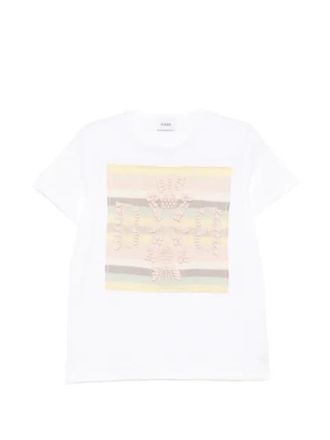 cashmere patch logo t-shirt by BARRIE