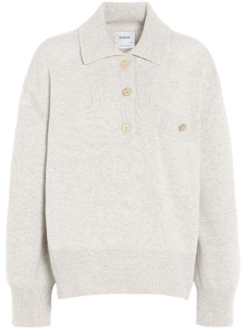 cashmere polo sweater by BARRIE