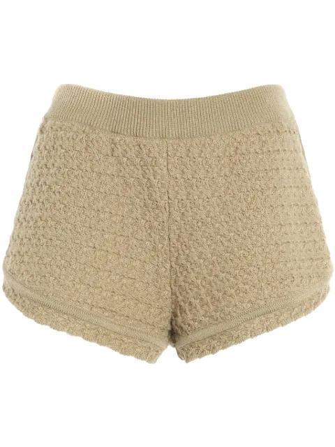 cashmere tweed shorts by BARRIE