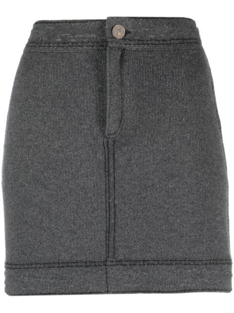 contrast-stitch mini skirt by BARRIE
