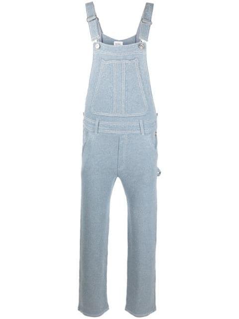 cotton-cashmere denim-effect dungarees by BARRIE