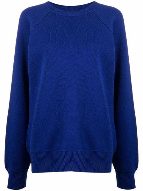 crewneck cashmere-cotton sweatshirt by BARRIE