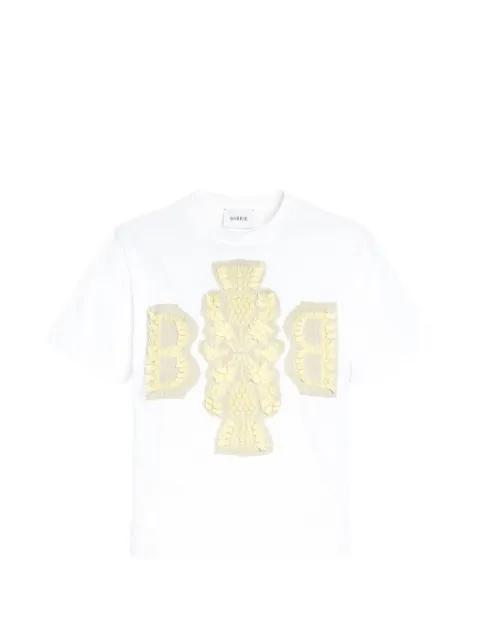 cropped logo t-shirt by BARRIE