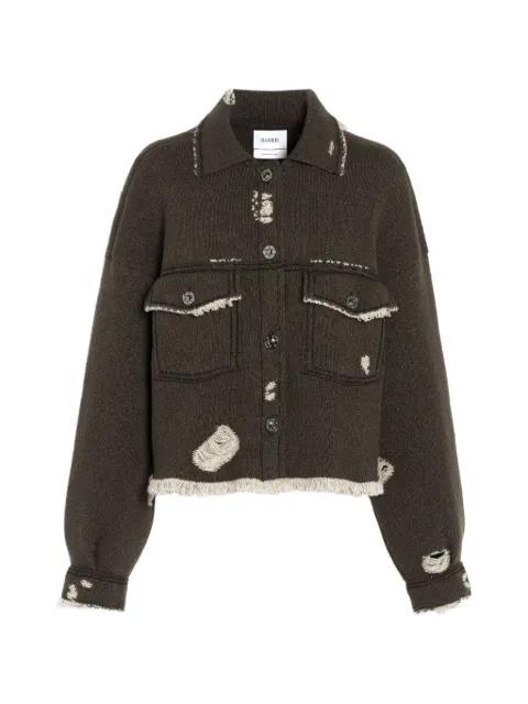 denim fringed jacket by BARRIE