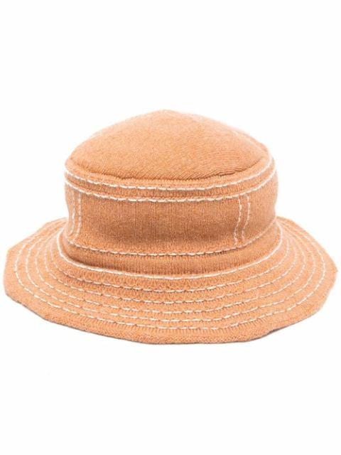 distressed bucket hat by BARRIE