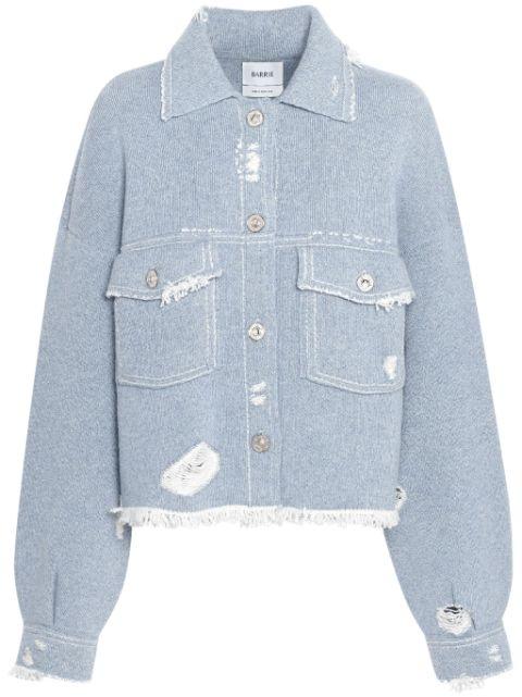distressed frayed jacket by BARRIE
