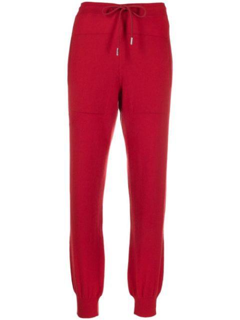 drawstring cashmere track pants by BARRIE