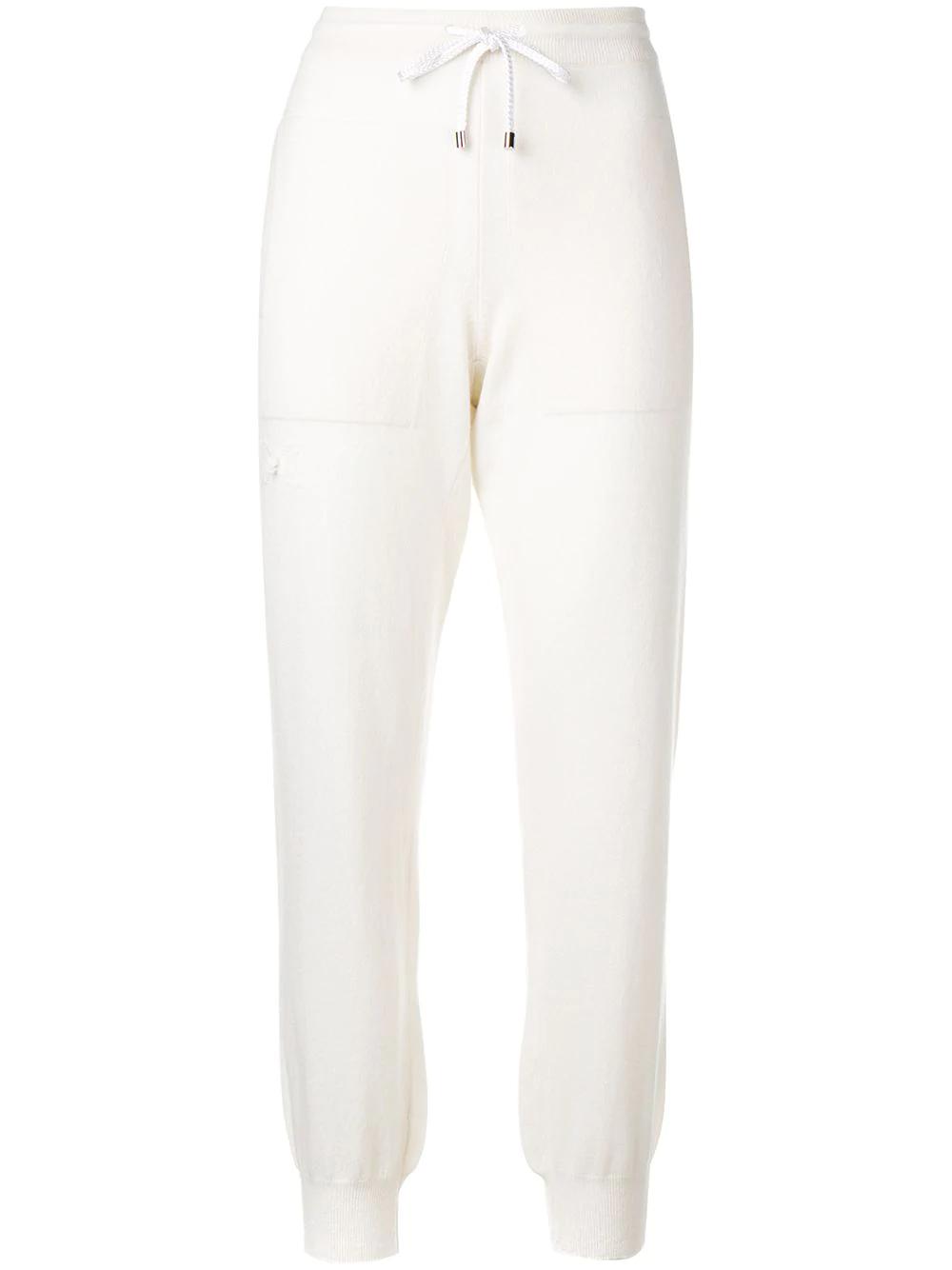 drawstring cashmere track pants by BARRIE