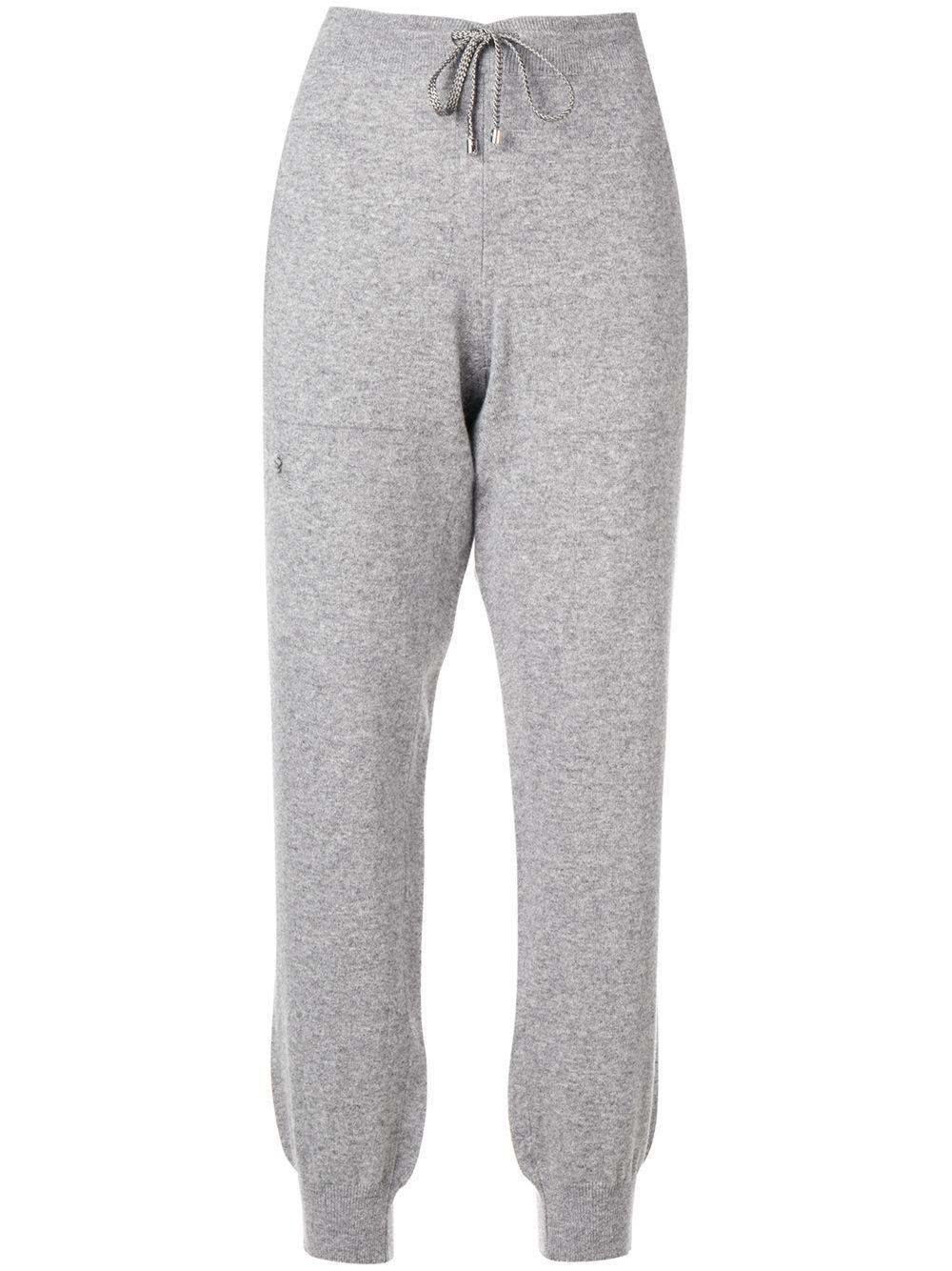 drawstring cashmere track pants by BARRIE