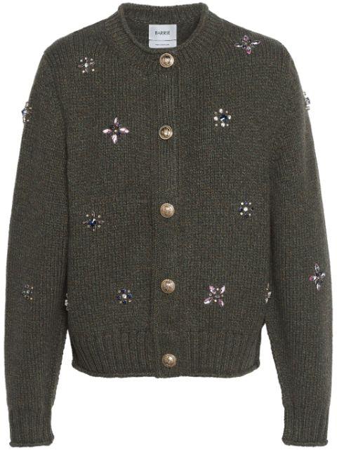 embroidered cashmere cardigan by BARRIE
