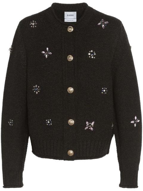 embroidered cashmere cardigan by BARRIE