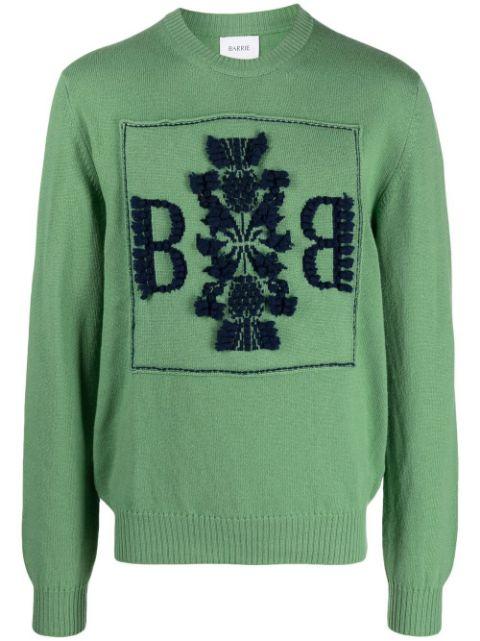 embroidered cashmere jumper by BARRIE