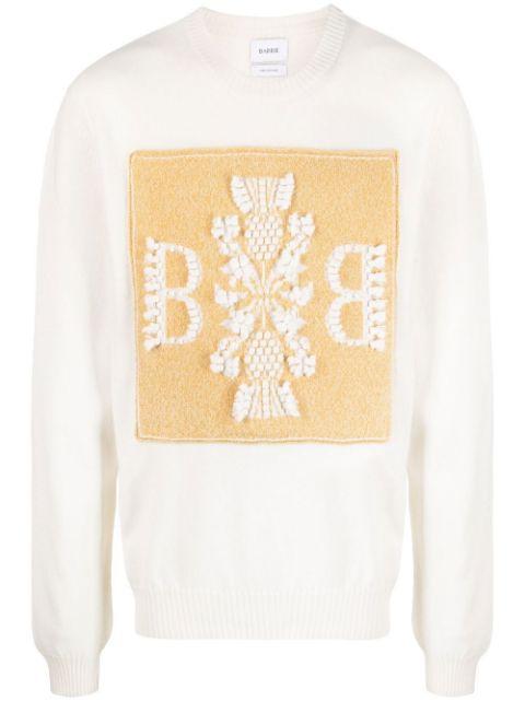 embroidered cashmere jumper by BARRIE