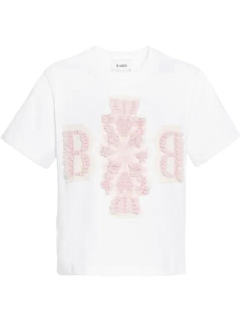 embroidered-logo t-shirt by BARRIE