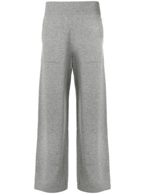 flared knitted trousers by BARRIE