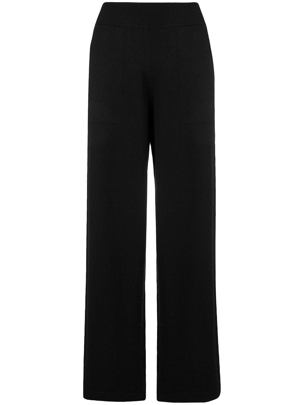 flared knitted trousers by BARRIE