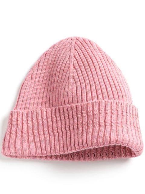 flecked cashmere beanie by BARRIE