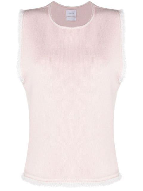 fringe-trim top by BARRIE